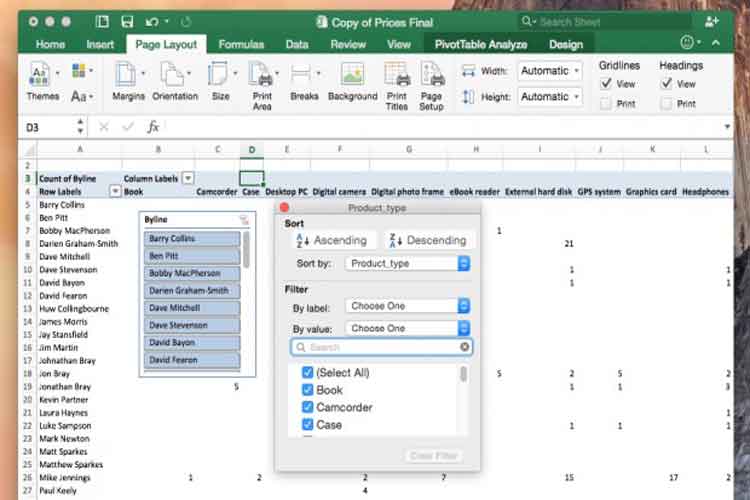 find quick analysis tool in excel for mac